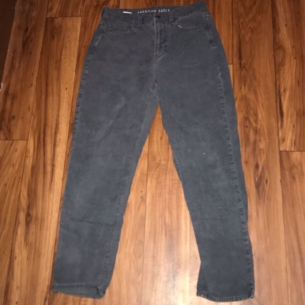 American Eagle Dark Grey Mom Jean - Picture 2 of 16